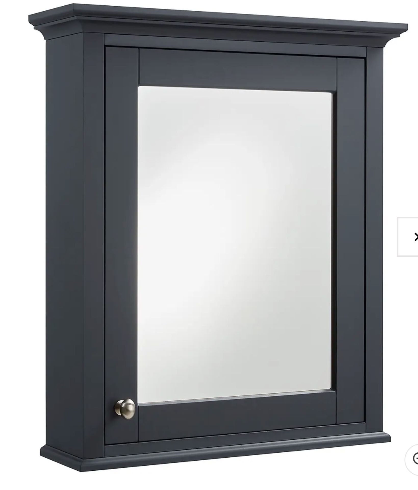 Brand New Boxed Country Living Wicklow Bathroom Mirror Cabinet - Navy RRP £265 **No Vat**