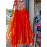 Orange Prom Dress In Size Small