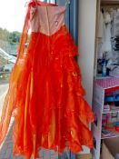 Orange Prom Dress In Size Small