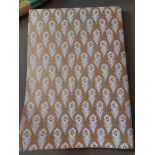 Wrapping Paper Gold Peacock Pattern RRP £275. 100 Sheets