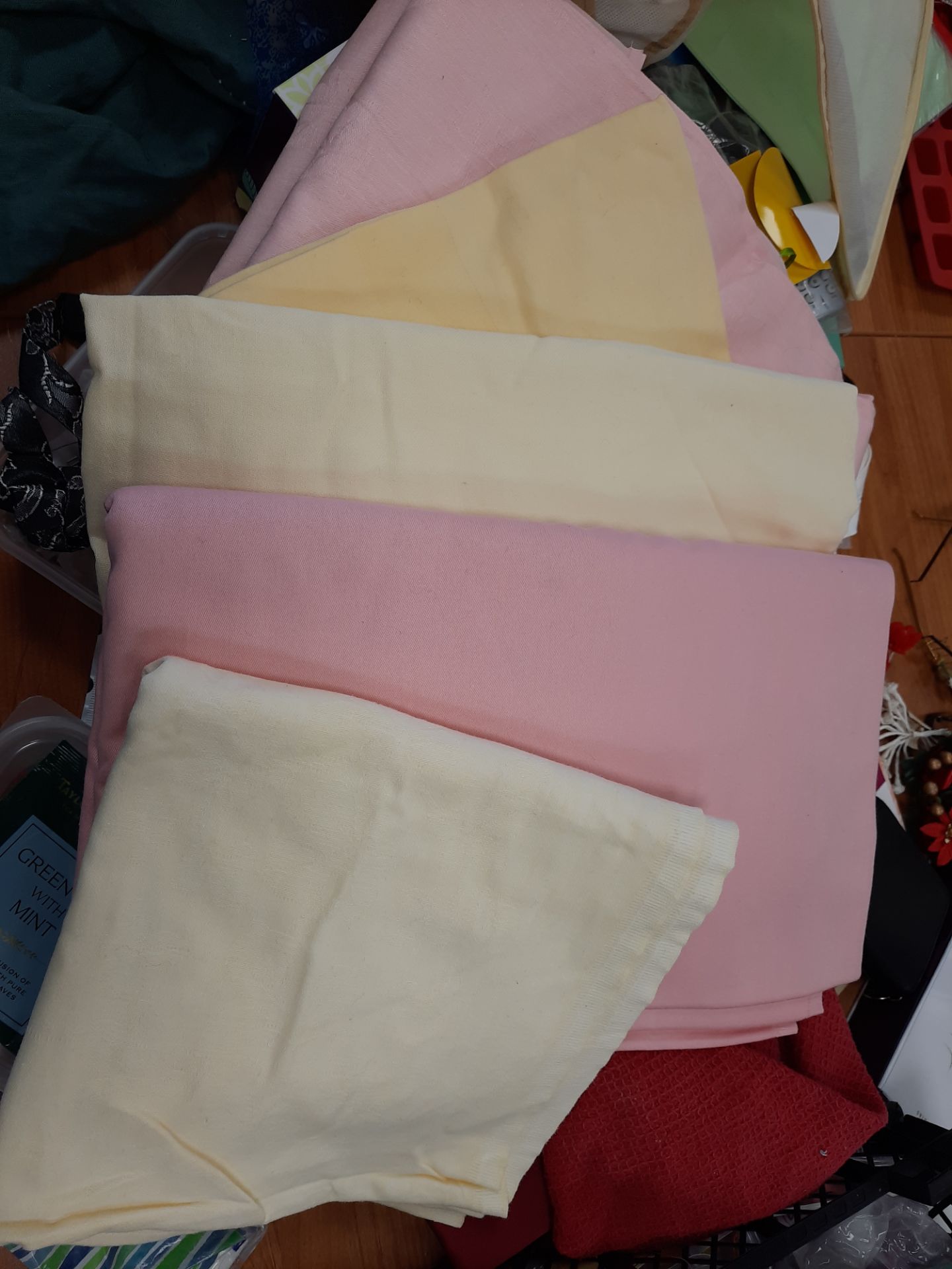 Bag of Mixed Tablecloths Ex Hire