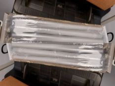 Silver Candles. Box of 12 Long Candles