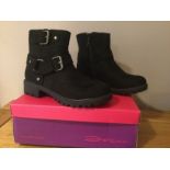 Dolcis “Davis” Ankle Boots, Size 4, Black - New RRP £49.00