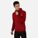 1 x Regatta Woodford Hooded Fleece Red Size XX-Large Tagged & Bagged