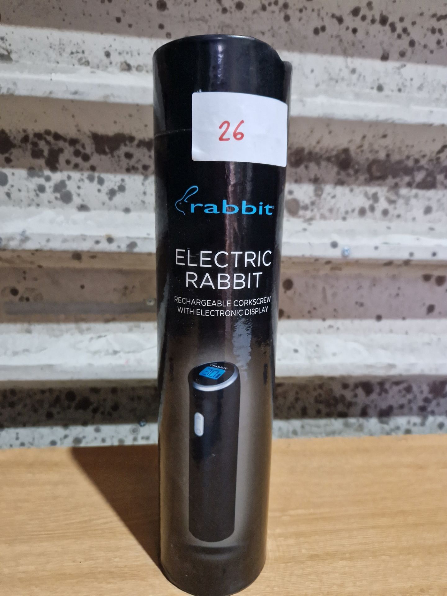 Electric Rabbit Rechargeable Corkscrew With Electric Display. RRP £20. Grade U