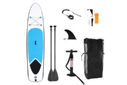 Large 2-Person Inflatable Paddle Board w/ Accessories - Blue