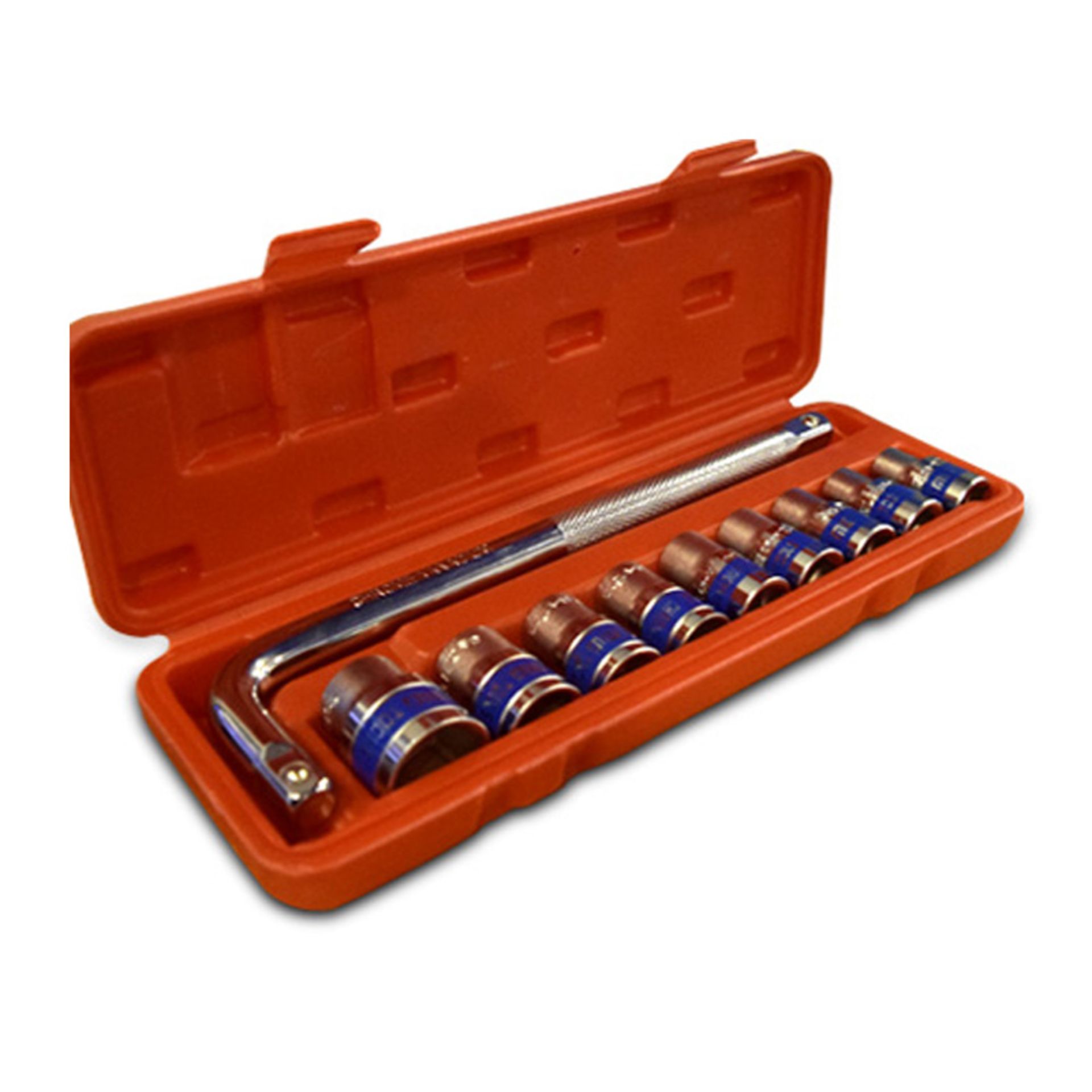 10 Piece MLG Tools Socket Set With L Type Handle