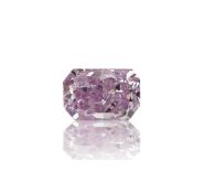 1 Pcs Diamond - 0.08ct - Cut-Cornered Rectangular - Fancy Pink Purple – GIA Certified