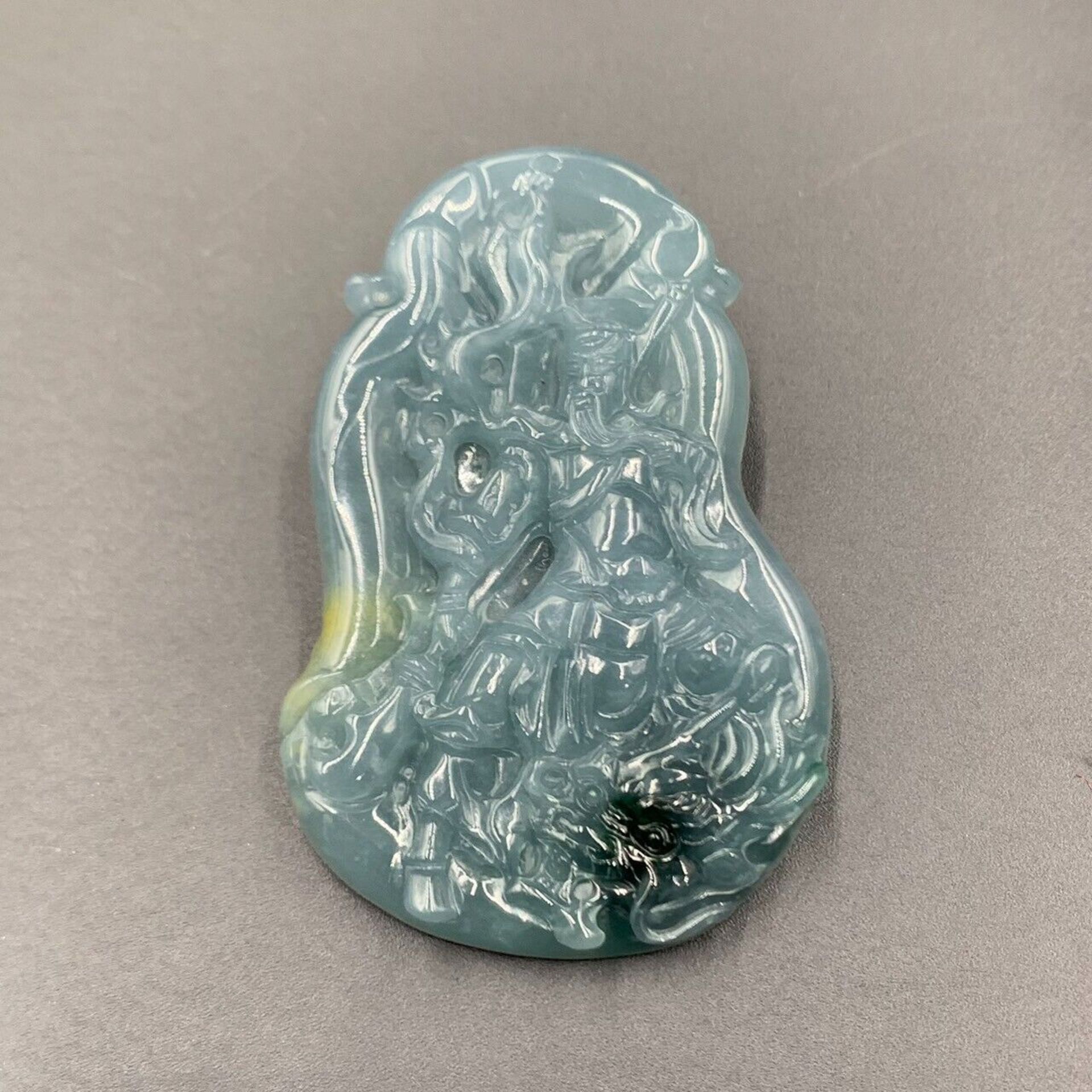 Natural Hand Carved Dragon Jadeite From Burma (Myanmar) - Image 2 of 4