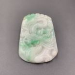 Natural Hand Carved Beautiful Jadeite Dragon From Burma (Myanmar)