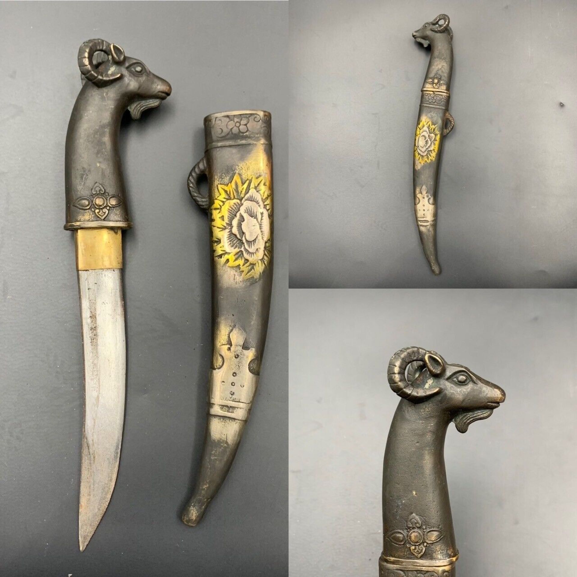 Wonderful Antique Beautiful Handmade Steel Knife Knife, Rare Handmade Knife - Image 2 of 6