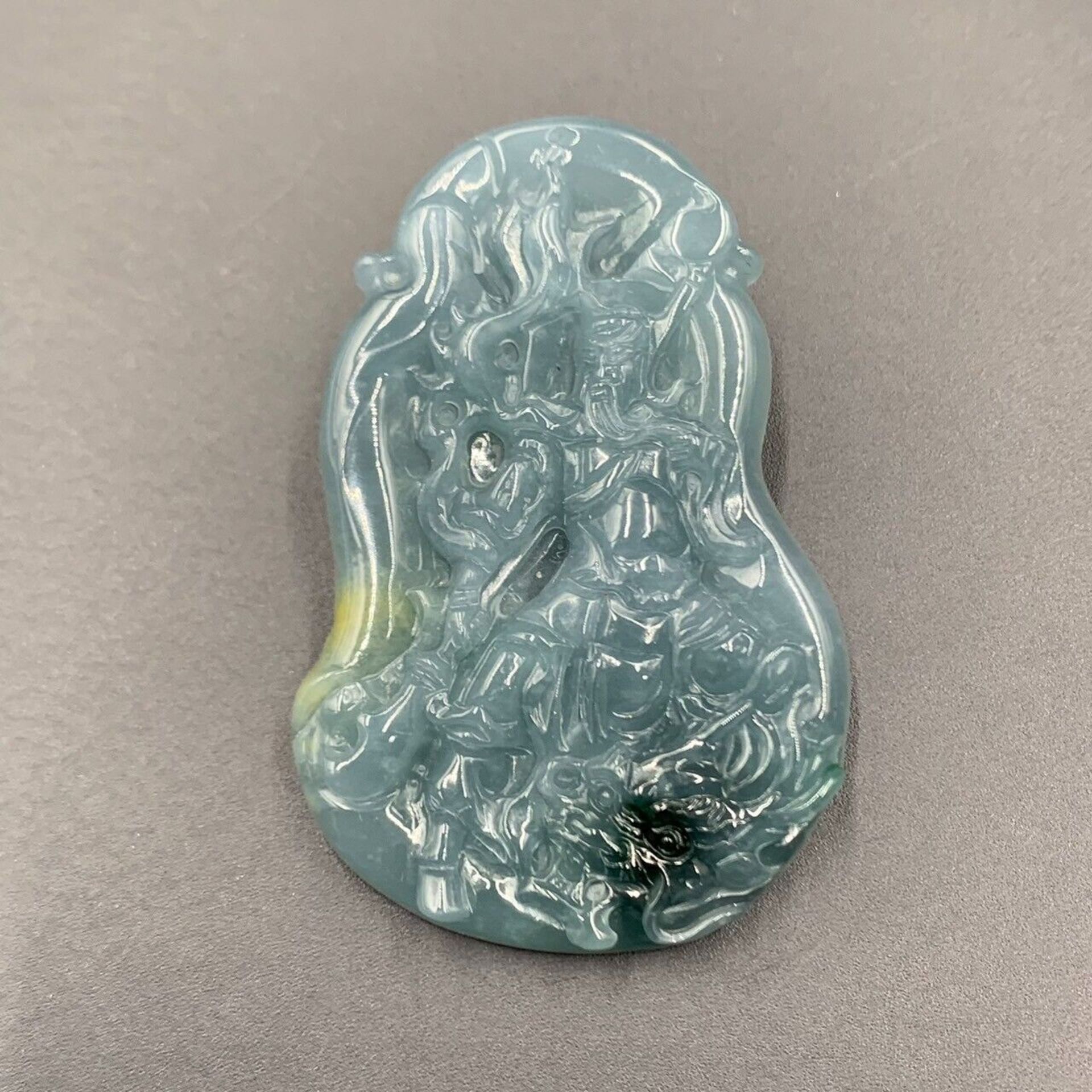 Natural Hand Carved Dragon Jadeite From Burma (Myanmar) - Image 4 of 4