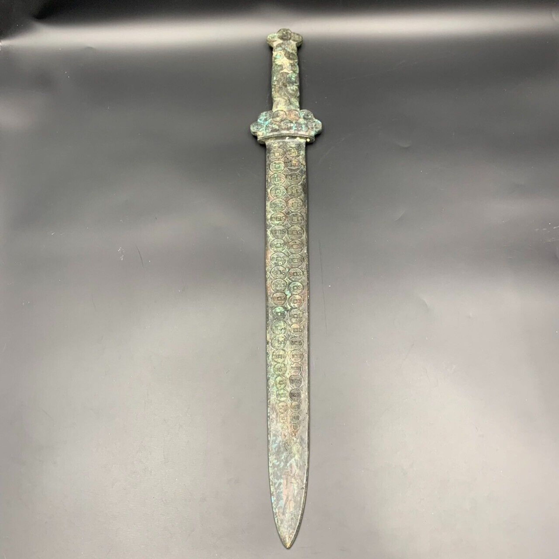 Incredible Rare Handcrafted Art Antique Asian Wonderful Bronze Sword - Image 4 of 9