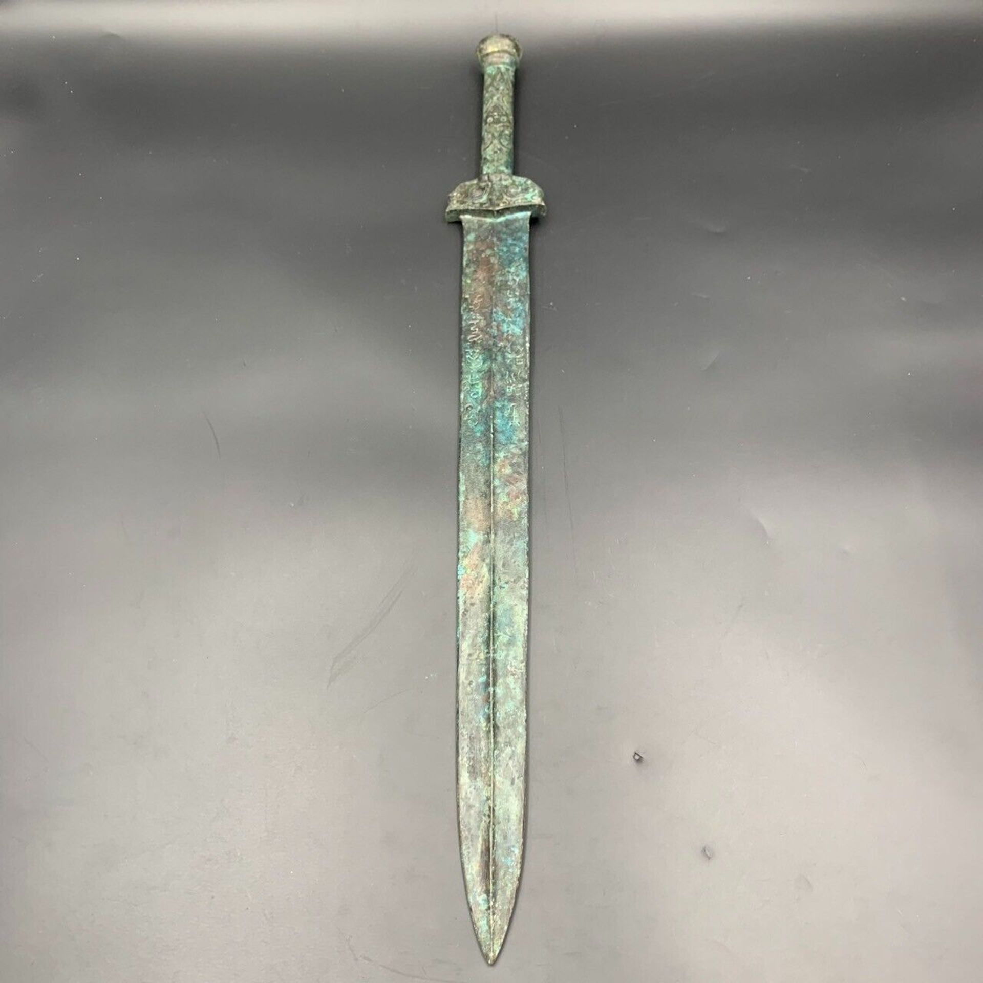 Wonderful Antique Asian Bronze Sword, - Image 3 of 9