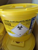 80 x Hazardous Clinical Waste Yellow Bins