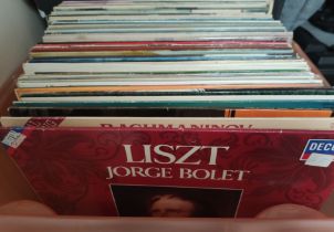 A Collection of Approximately 70 X Vinyl Mainly Classical Records Etc. Some Digital, Stereo Etc.