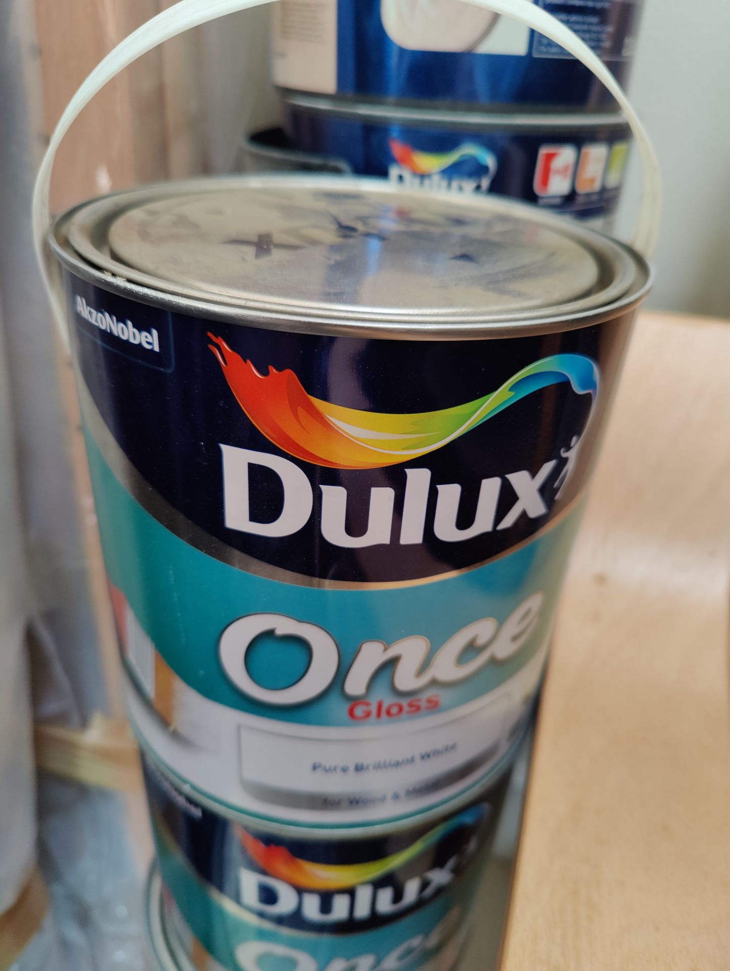 2 x 2L Dulux Once Gloss Pure Brilliant white