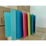 Box of 8 Exacompta Assorted Colours A4 Lever Arch Files