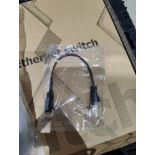 20 x Flat RJ45 Patch Lead 20cm (Black)