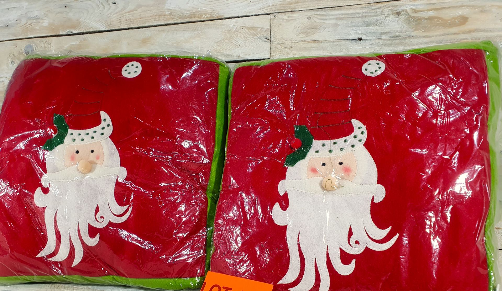2 X 3D Fabric Christmas Cushions. 35cm X 35cm RRP £29.99