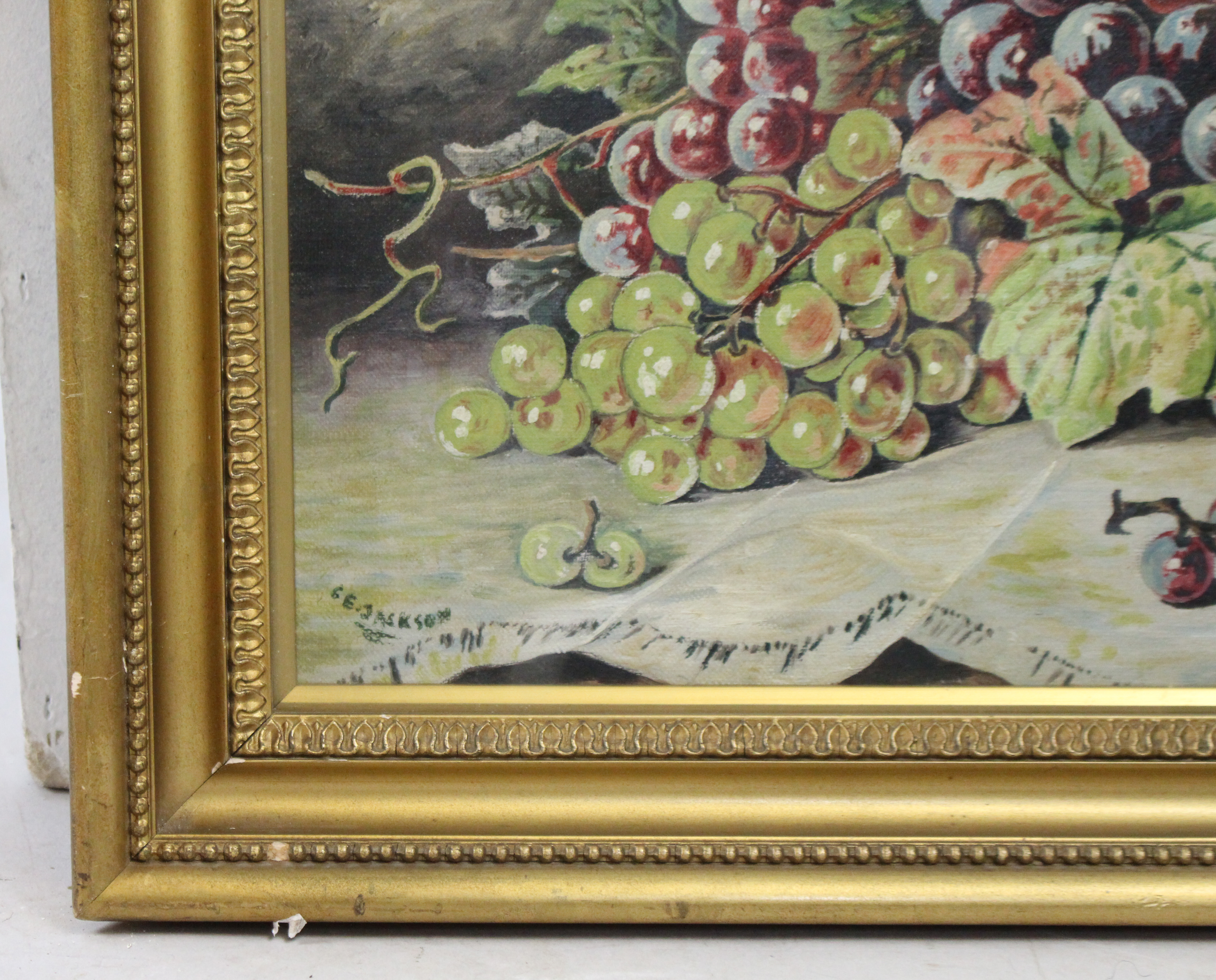 Pair of Signed Still Life Paintings Oil on Canvas - Image 5 of 10