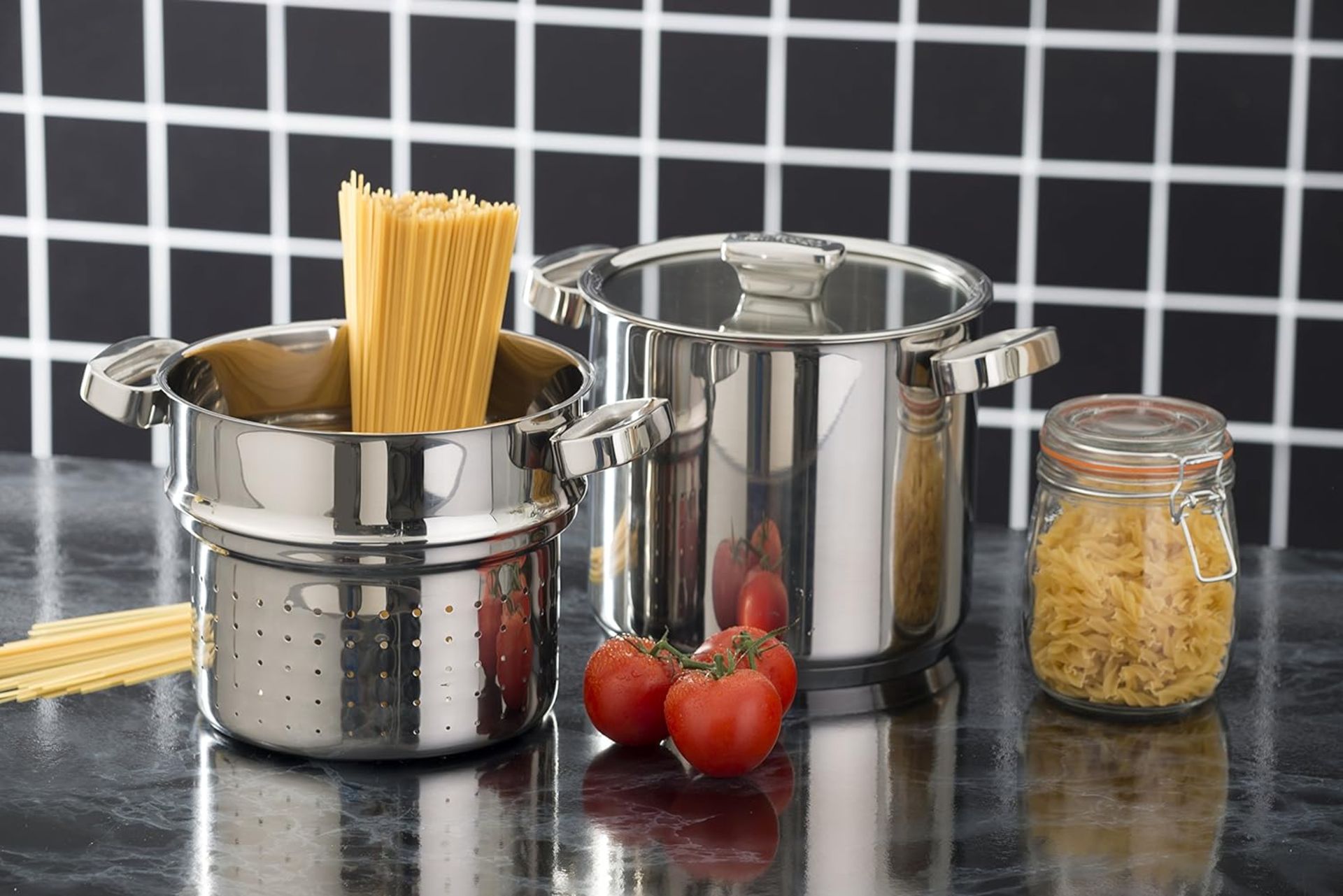 1 Pallet (80 Pieces) of Zanussi Positano 20cm Pasta Pot/Steamer RRP £8400 - Image 2 of 2