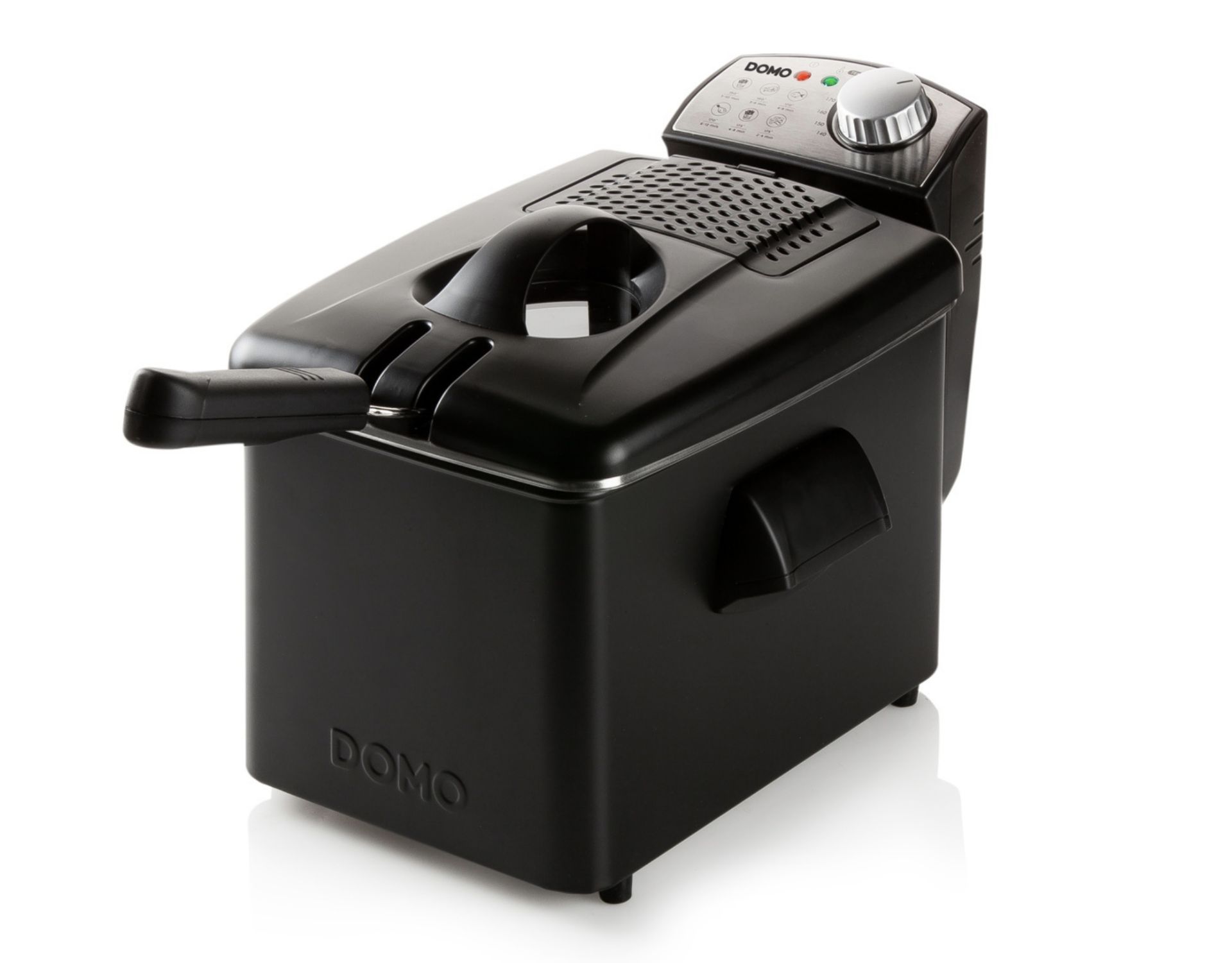 Title: 2 x DO1014FR DOMO 4.5L Black fast heat up Pro Fryers RRP £100Description: 2 x Stainless Steel