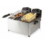 Title: DO1025FR DOMO Twin Pro Fryer 2x3L baskets in 1 fryer RRP £130Description: Twin Pro Fryer 2