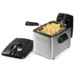 Title: 2 x DO465FR DOMO 4L Stainless Steel Pro FryersDescription: 2 x Deep Fryer 4L Stainless