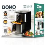 Title: DO536FR DOMO 5.5L Stainless Steel Air Fryer RRP £160Description: 1 x Stainless Steel 5.5L Air