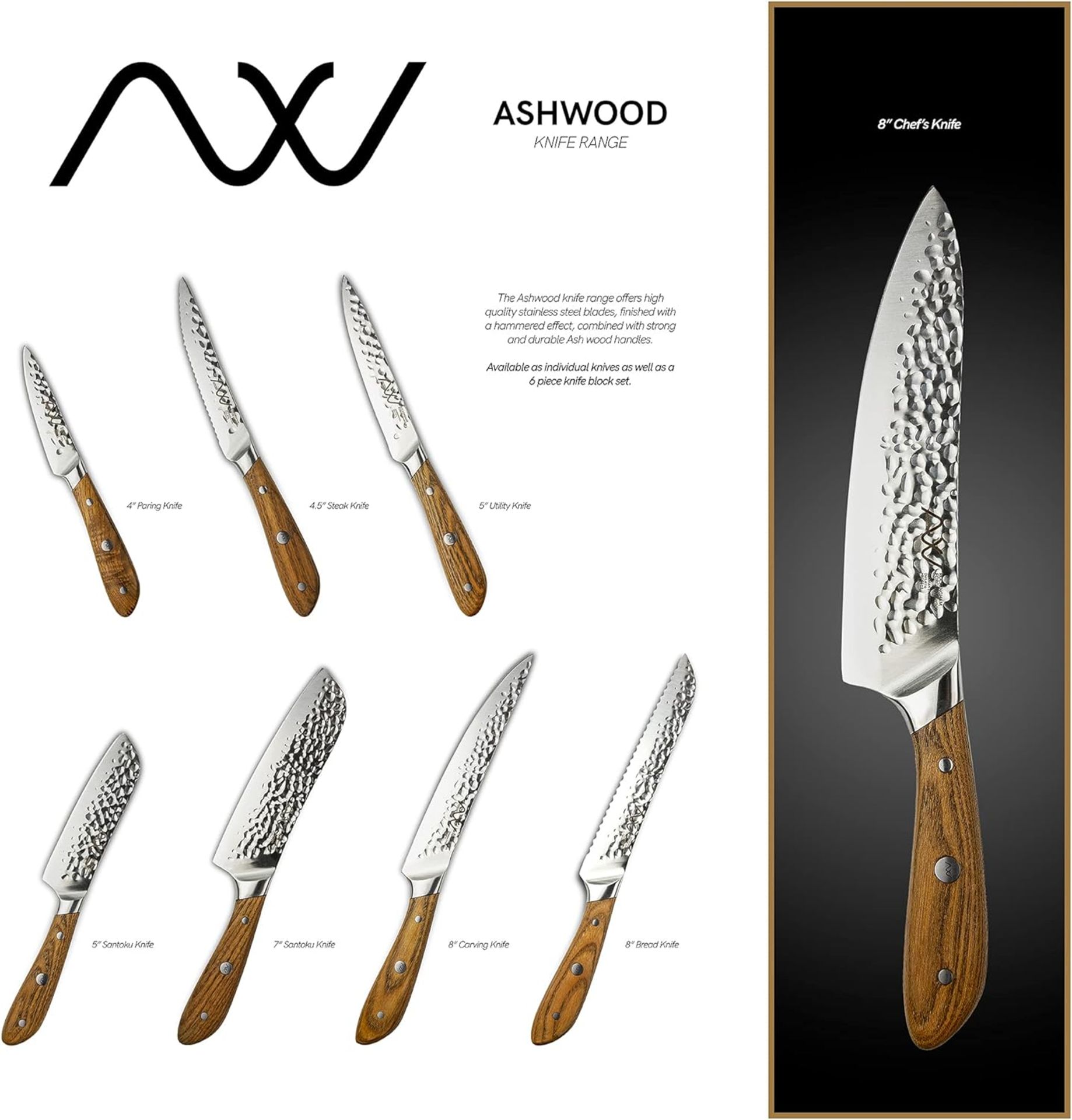 40 Pieces of Rockingham Forge Ashwood Series 8” Bread Knife RRP £959.60 - Image 3 of 3