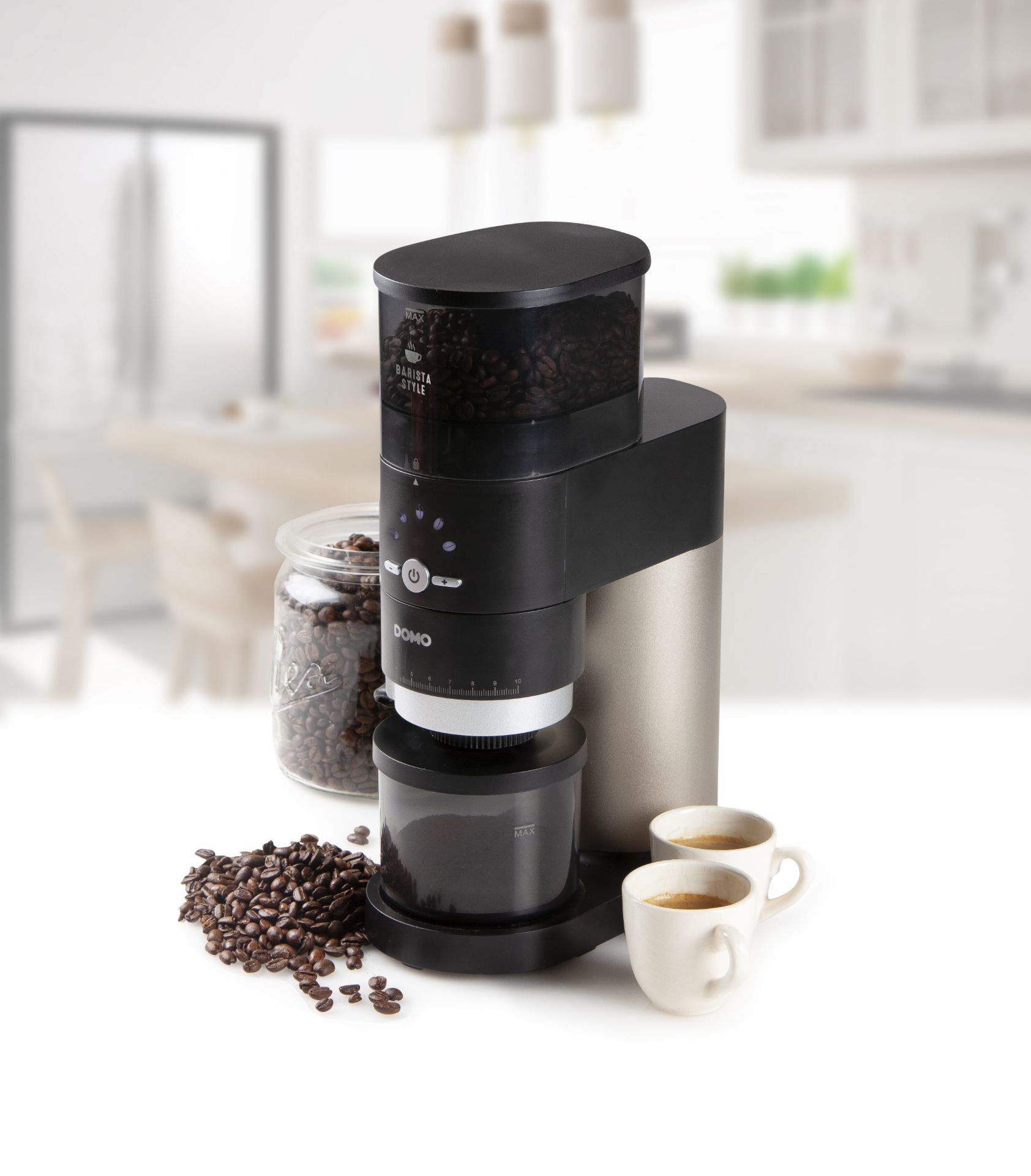 Title: 2 x DO715K DOMO Semi Pro Electric Coffee Burr Grinder RRP £150Description: 2 x DO715K DOMO