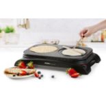 Title: DO8715P DOMO Twin Pancake Maker RRP £60Description: Twin Pancake Maker RRP £60 New & Boxed