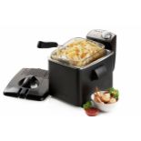 Title: 2 x DO1014FR DOMO 4.5L Black fast heat up Pro Fryers RRP £100Description: 2 x Stainless Steel