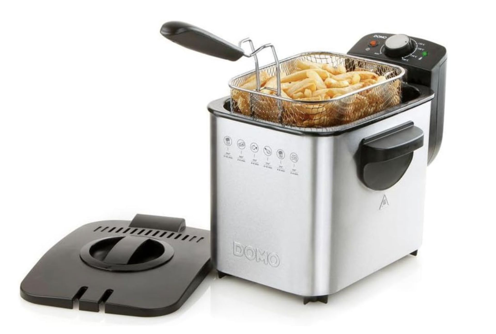 Title: 2 x DO507FR DOMO 4L Stainless Steel Pro Fryers RRP £90Description: 2 x Deep Fryer 4L - Image 3 of 3