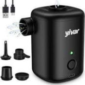 Yivar Electric Air Pump - Portable Air Pump For Inflatable Wireless Electric Air