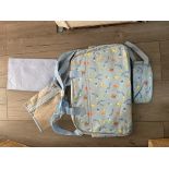 Brand New Baby Bag, Comes With Charging Mat, Bottle Bag and Nappy Bag Blue