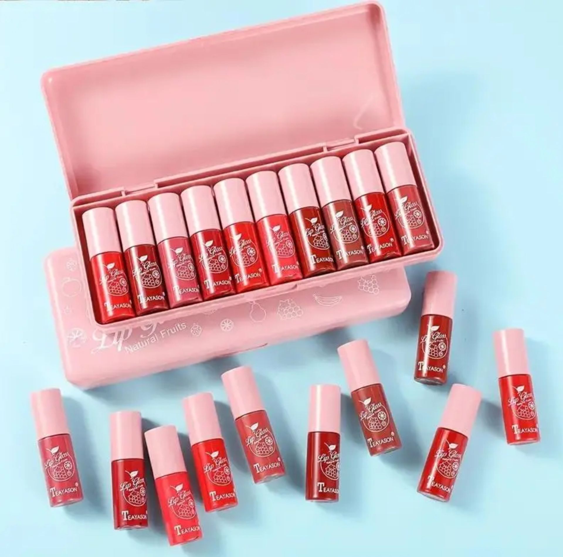 10 PCS Long Lasting Lip Gloss Set Plumping Lip Stick - Tinted Moisturiser Lip Gloss