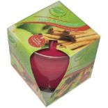 12 x Bloome Apple and Cinnamon Scented Candles RRP £8.99 ea