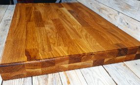 Giant Solid Oak Heavy Weight Professional Wooden Chopping Board 60mm Thick Rrp £199