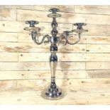 Tall Stainless Steel 5 Pot Table Candelabra Candle Holder 48cm x 33cm x 33cm Rrp £99