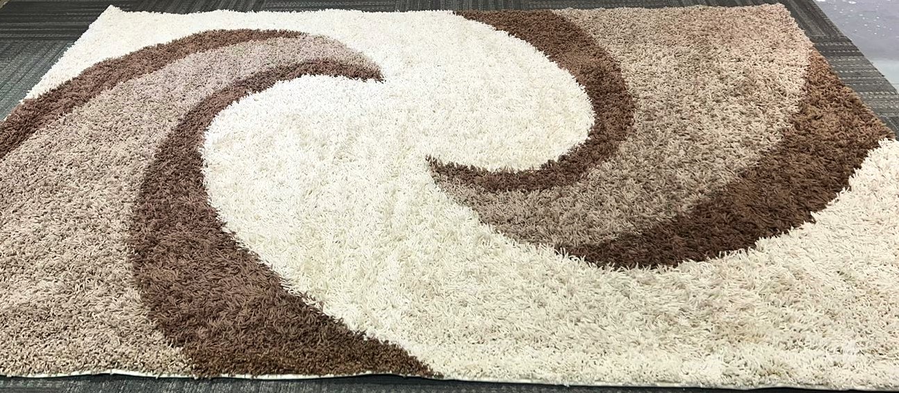 XL Alaska Shaggy Rug 200cm x 290cm Ivory/Sand Rrp £249 - Image 2 of 4