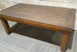 Solid Wooden Coffee Table in Oak 120cm Across x 60cm x 50cm Tall. Rrp £299