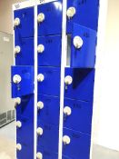 Metal Lockers with Keys Unit of 18 Lockers Rrp £249