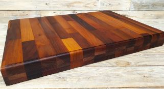 Huge Solid Walnut Heavy Weight Professional Wooden Chopping Board 60cm x 38cm x 6cm Thick Rrp £17...