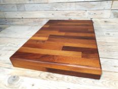 Solid Walnut Heavy Weight Professional Wooden Chopping Board 47cm x 38cm x 4cm Thick Rrp £99.