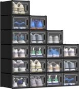 Full box of 18 Individual Shoe Storage Boxes Rrp £72