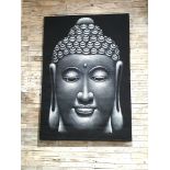 Giant Buddha Original Acrylic Relief Painting Art Work 2m x 139cm x 4.5cm Rrp £2000