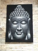 Giant Buddha Original Acrylic Relief Painting Art Work 2m x 139cm x 4.5cm Rrp £2000