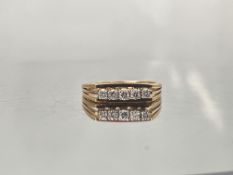 Beautiful Natural 0.18 CT VS Diamond Ring With 18k Gold